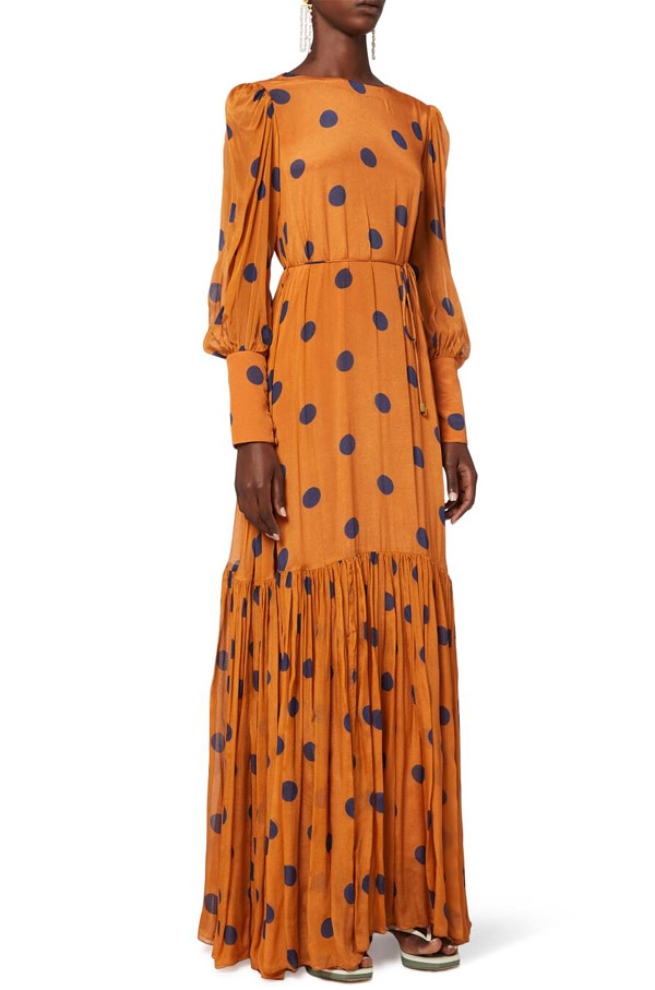 Polka Dot Chiffon Dress – Koai